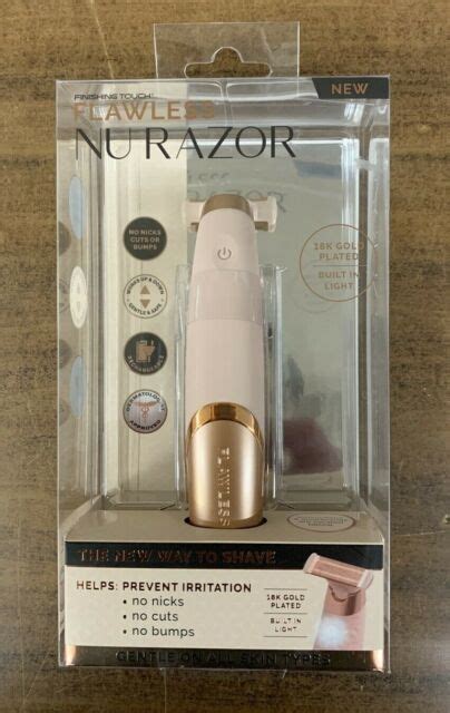 Finishing Touch Flawless Nu Razor Cordless Razor Gold For Sale Online