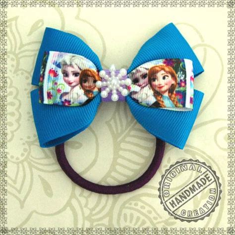 Frozen Bow Lovely Handmade Disney Frozen Elsa Anna Hair Etsy