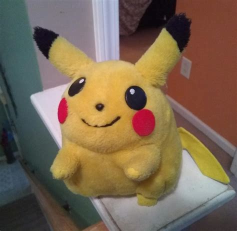 A Well Loved Pikachu Bootleg Plush Me And My Younger Sister Have Owned