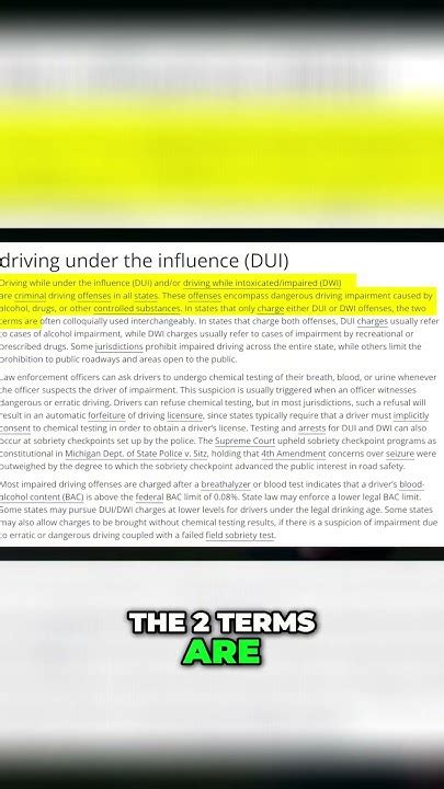 Dui Vs Dwi Understanding The Difference And Consequences Law Justice Dui Dwi Youtube