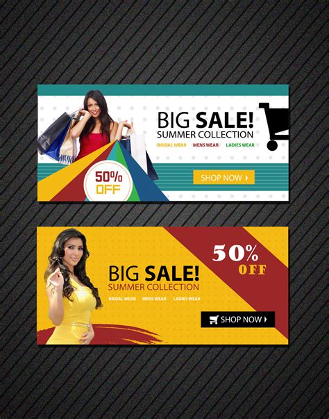 online shopping banners templates