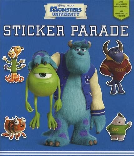 Disney Sticker Parade Monsters University Znu 9044738054 Livres