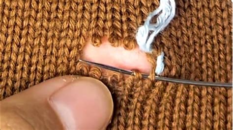 Easiest Way To Repair Holes In Knitted Sweaters YouTube