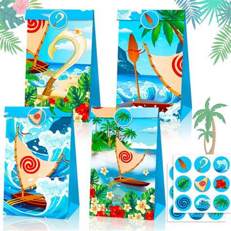 Buy Jevenis Moana Party Favor Bags Moana Party Supplies Moana Party