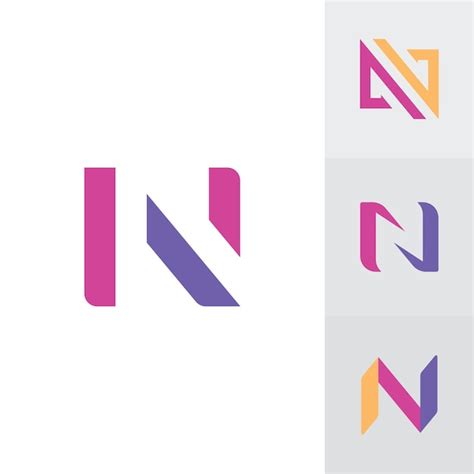 N Logo Design Und Vorlage Kreative N Icon Initialen Basierend Auf