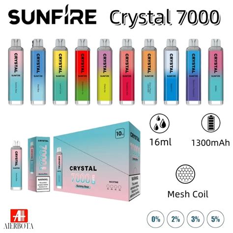 Sunfire Bar Large Puffs 7000 E Cigarette Disposable Vape Puff 7k