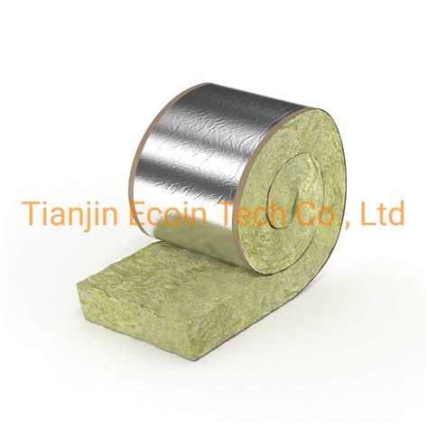 100mm 100kg M3 Rockwool Blanket Insulation With Aluminium Foil 50mm Rock Wool Blanket With