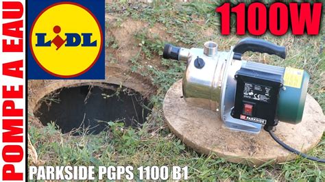 LIDL Pompe De Jardin PARKSIDE PGPS 1100 B1 D Arrosage 4600l H Eau