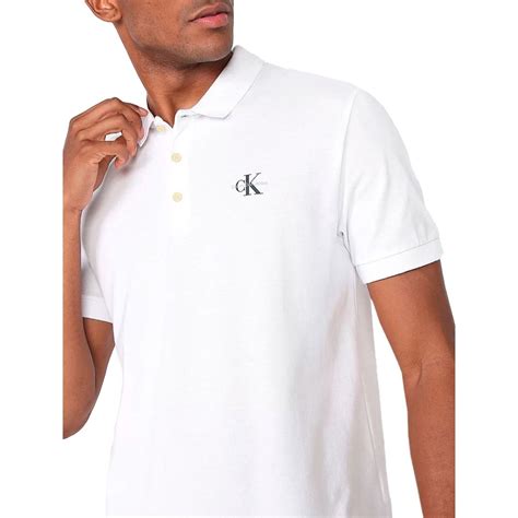 Polo Calvin Klein Masculina Piquet Regular Re Issue Branca Submarino