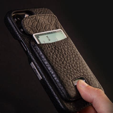 2in1 Leather Case + Mini Wallet for iPhone 15 Pro Max - Vaja