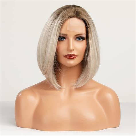 Amazon Haircube Ombre Blonde Bob Wigs For Women Short Hair