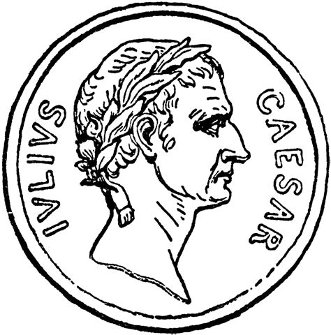 Caesar Coin Clipart Etc