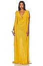 Bronx And Banco Kahlia Gown In Mustard REVOLVE