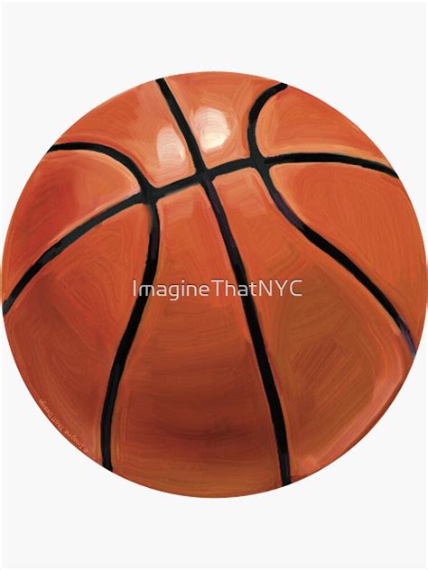 Basketball Sticker For Sale By Imaginethatnyc Redbubble