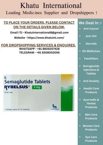 Rybelsus Semaglutide Mg Tablet At Rs Box Rybelsus Mg Tablets