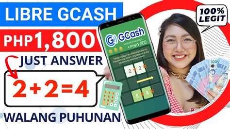 EARN GCASH FREE P1 800 PER DAY SAGOT LANG SIMPLE MATH 1 MINUTE PAYOUT