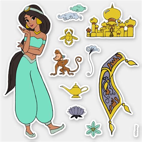 Jasmine Icons Sticker Zazzle