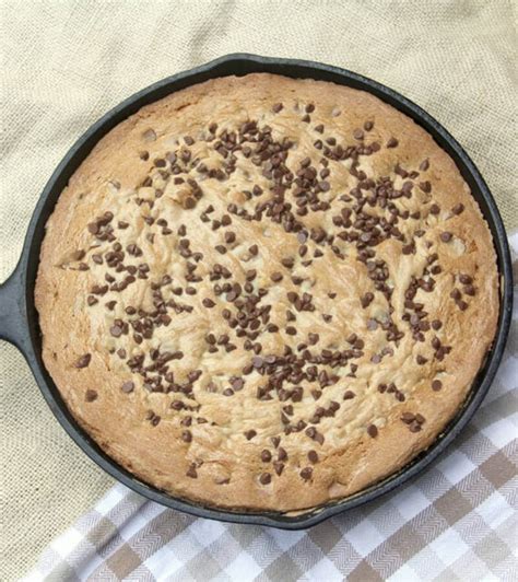 Chocolate Chip Cookie Pie In A Skillet With Double Chocolate