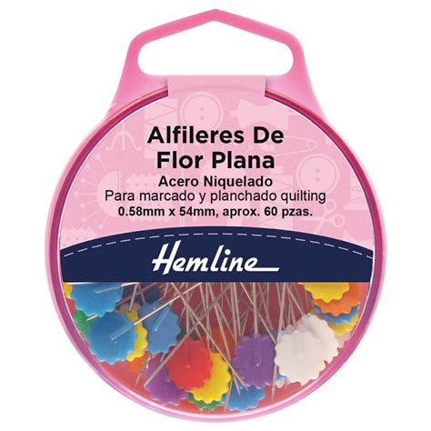 Alfileres De Acero Con Cabeza De Flor Hemline