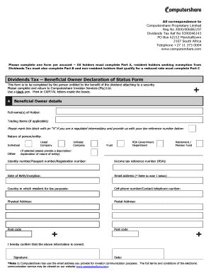 Fillable Online Computershare Proprietary Limited Fax Email Print