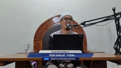 Live Fiqih Shalat I Tidal Ustadz Dahrul Falihin Lc Youtube