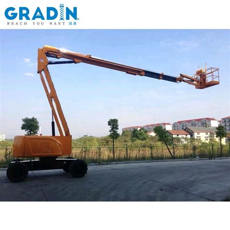 Cherry Picker Man Lift Equipment Extendable Telescopic 25m Self Propelled Boom Lift Buy