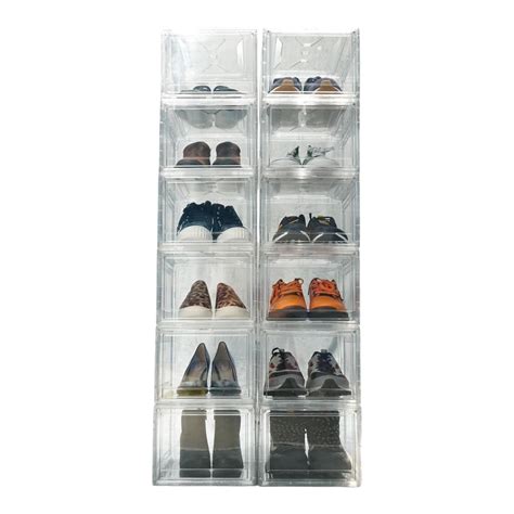 Ripley PACK 10 CAJAS ORGANIZADORA ZAPATO APILABLE PREMIUM CIERRE