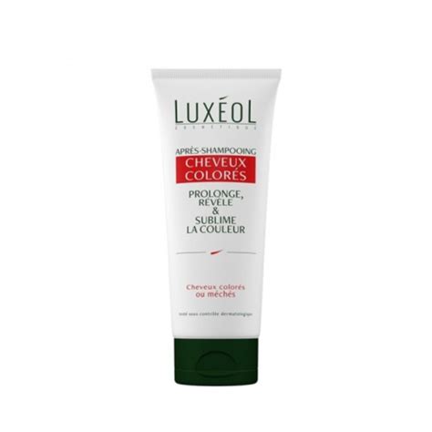 Luxeol Apres Shampooing Cheveux Colores Ml Paylesspara