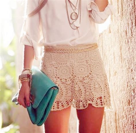 Shorts De Crochê 30 Looks Como Usar E Como Fazer Passo A Passo