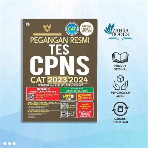 PEGANGAN RESMI TES CPNS 2023 2024 Zahrabooks ID