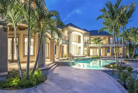 Million Newly Built Waterfront Mansion In Naples Fl Homes Of