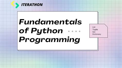 Fundamentals Of Python Programming With Examples Iterathon