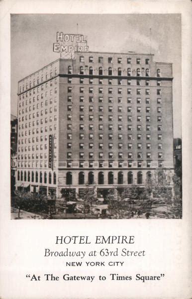 Hotel Empire New York Ny Postcard