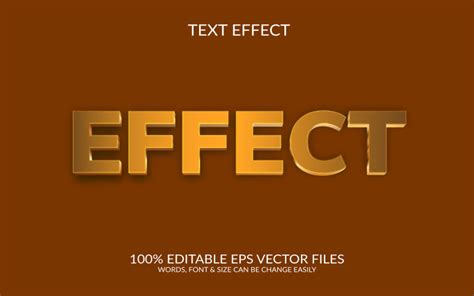 Effet Vectoriel Eps Texte Effet Conception Illustration