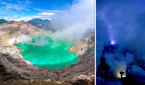 Indonesia volcano: Why lava from THIS active volcano glows BRIGHT BLUE ...