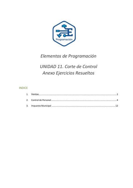 Ejercicios Resueltos Corte De Control Programacion Sof A Udocz