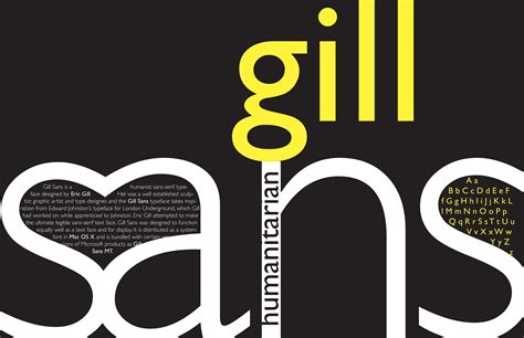 Gill Sans Typography Logo Design Creative Student Posters