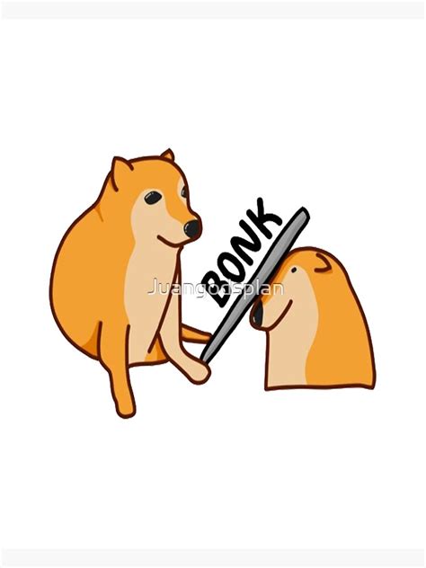 "Cheems Bonk Dog Funny Meme" Poster for Sale by Juangodsplan | Redbubble