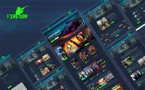 FireFun HTML Gaming Website Templates For 47