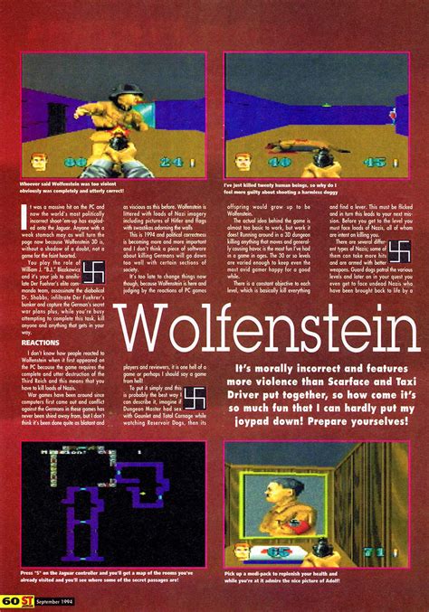 Atari Jaguar Wolfenstein 3D : scans, dump, download, screenshots, ads ...