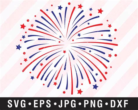 4th Of July Fireworks Svg Fireworks Svg Fireworks Clipart Etsy