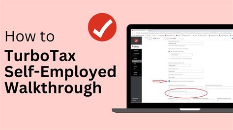 Turbotax Self Employed Walkthrough Youtube