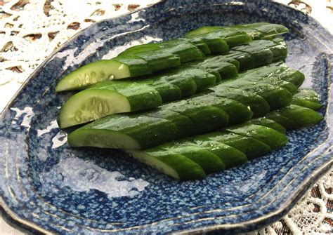 Japanese Salty Cucumber Tsukemono Recipe By Aunty Eiko S International Cuisine Experience