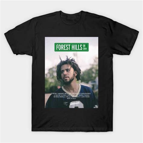 J Cole Forest Hills Drive Tracklist Poster J Cole T Shirt