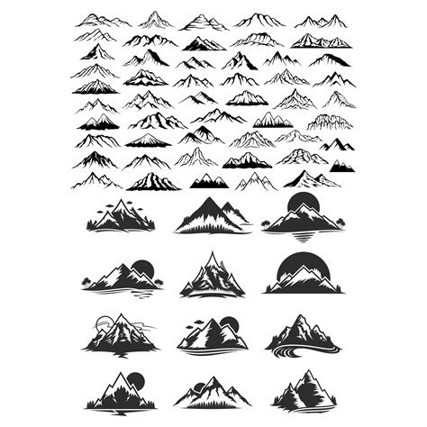 Mountains Svg Png Mountain Forest Svg Mountain Svg Moun Inspire