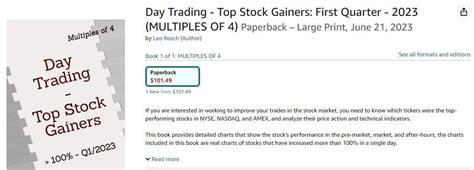 Day Trading - Top Stock Gainers: First Quarter - 2023 (MULTIPLES OF 4 ...