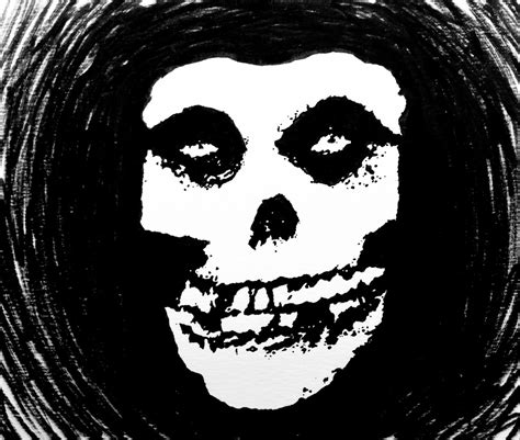 My friend asked me to draw The Misfits skull for...