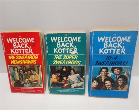 Welcome Back Kotter By William Johnston Book Lot Of 3 Series Welcome