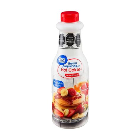 Harina para hot cakes Great Value instantáneos 180 g Walmart