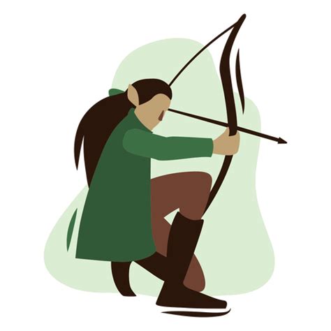 Elf Archer With Bow And Arrow Png And Svg Design For T Shirts